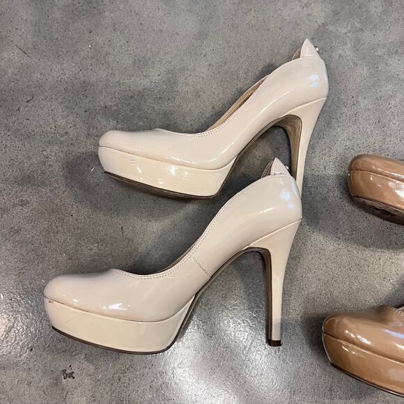 Guess Platform heels Beige Taupe womens Y2K shoes size 8.5 bundle - Picture 9 of 15